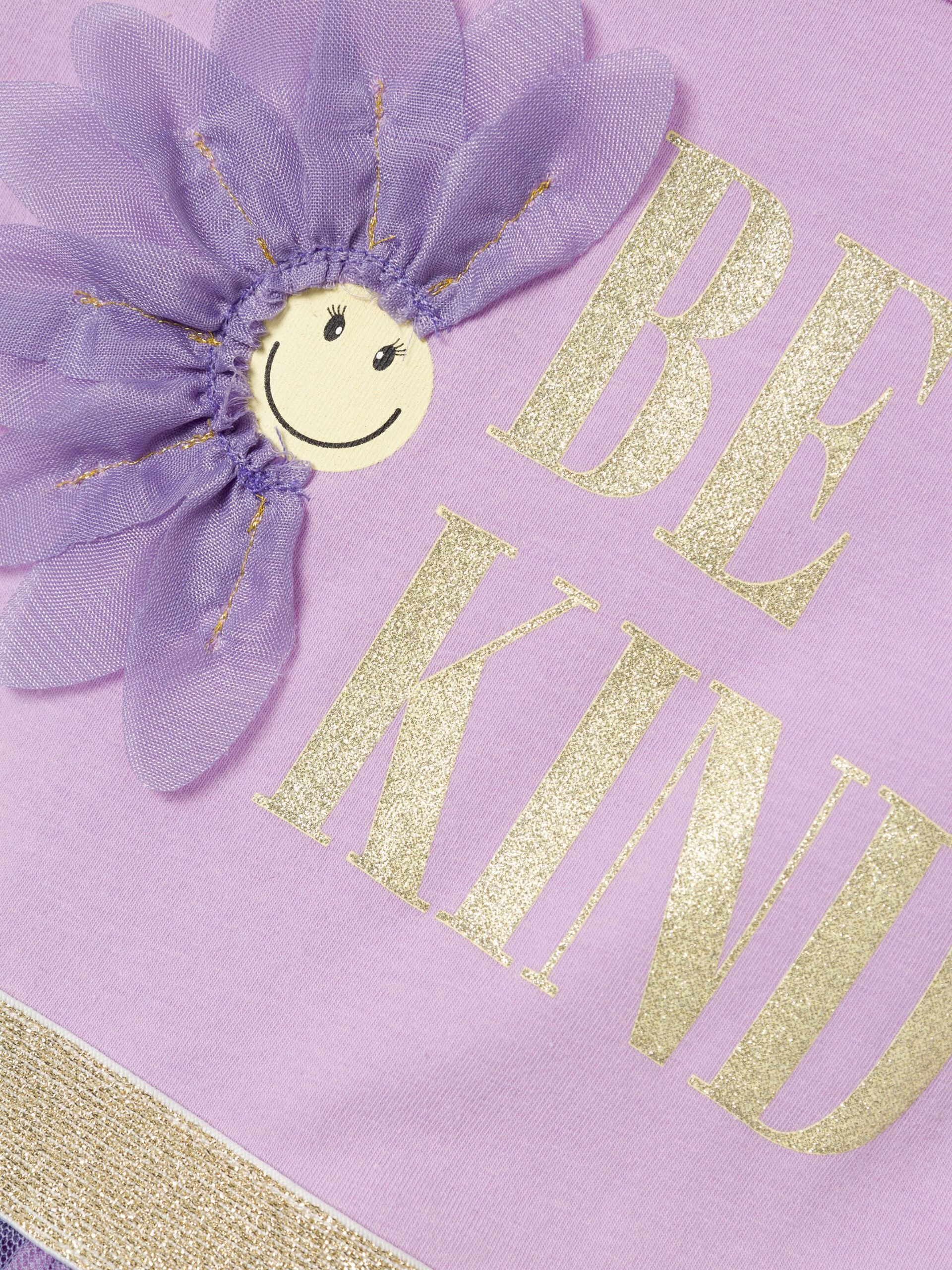 Scamiciata Bambina Vestito con Tulle - 13217791lilla