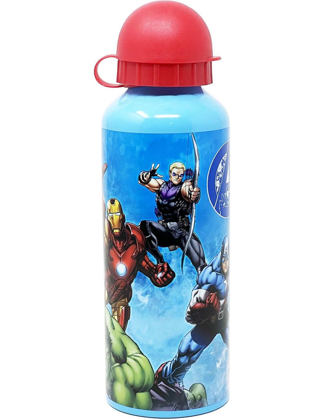 Borraccia in Alluminio Avengers MARVEL con Beccuccio e Coperchio 500 Ml - M06393mc/a
