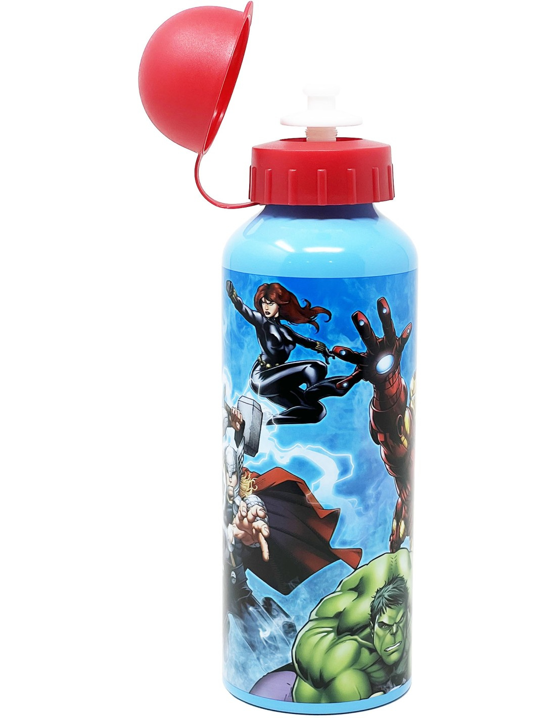 Borraccia in Alluminio Avengers MARVEL con Beccuccio e Coperchio 500 Ml - M06393mc/a