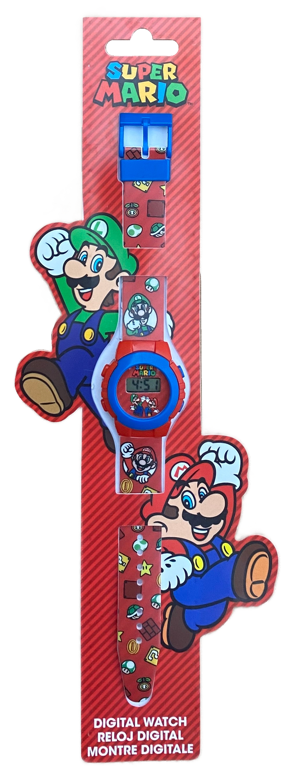 Orologio da Polso Digitale Super Mario in Confezione Sagomata - Gsm4234