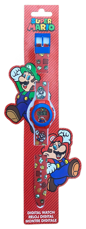 Orologio da Polso Digitale Super Mario in Confezione Sagomata - Gsm4234