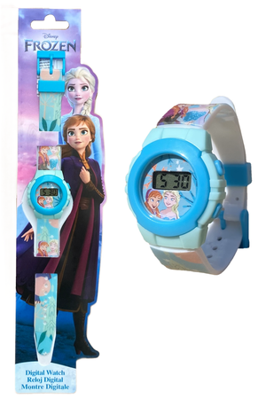 Orologio da Polso Digitale Frozen Ii DISNEY Elsa Anna in Confezione Sagomata - Fzn4914