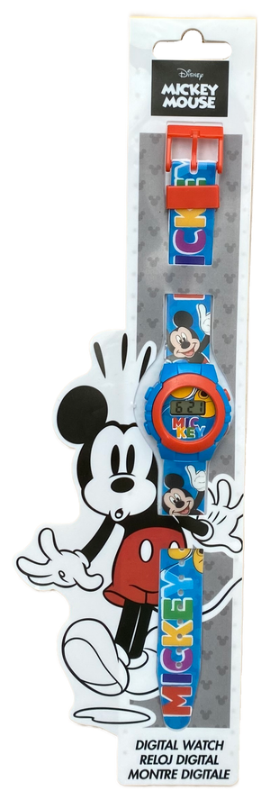 Orologio da Polso Digitale Mickey Mouse DISNEY Topolino in Confezione Sagomata - Mk4164