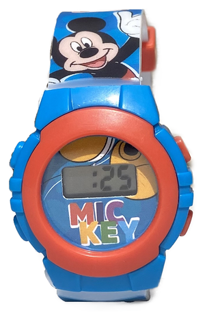 Orologio da Polso Digitale Mickey Mouse DISNEY Topolino in Confezione Sagomata - Mk4164