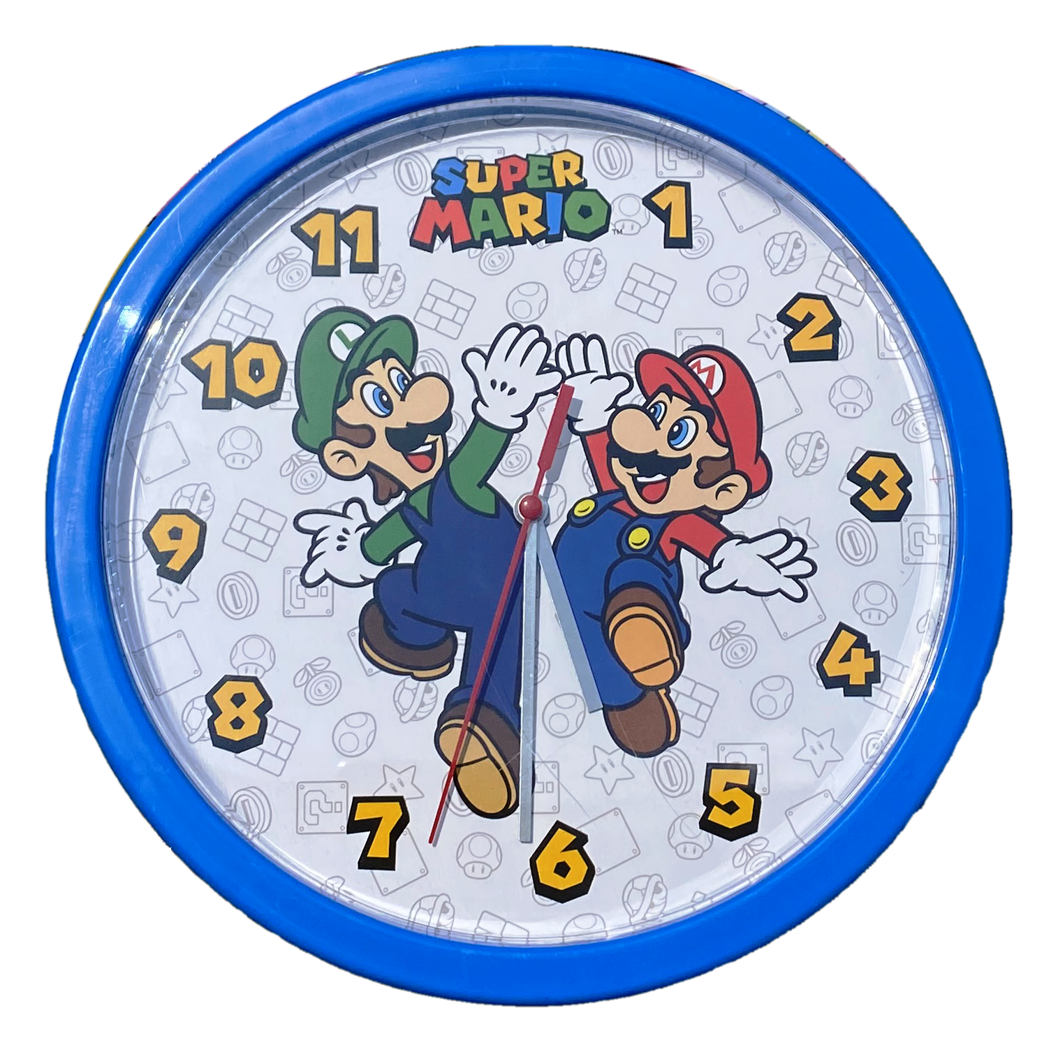 Orologio Super Mario da Parete Diametro Cm. 25 - Gsm3063