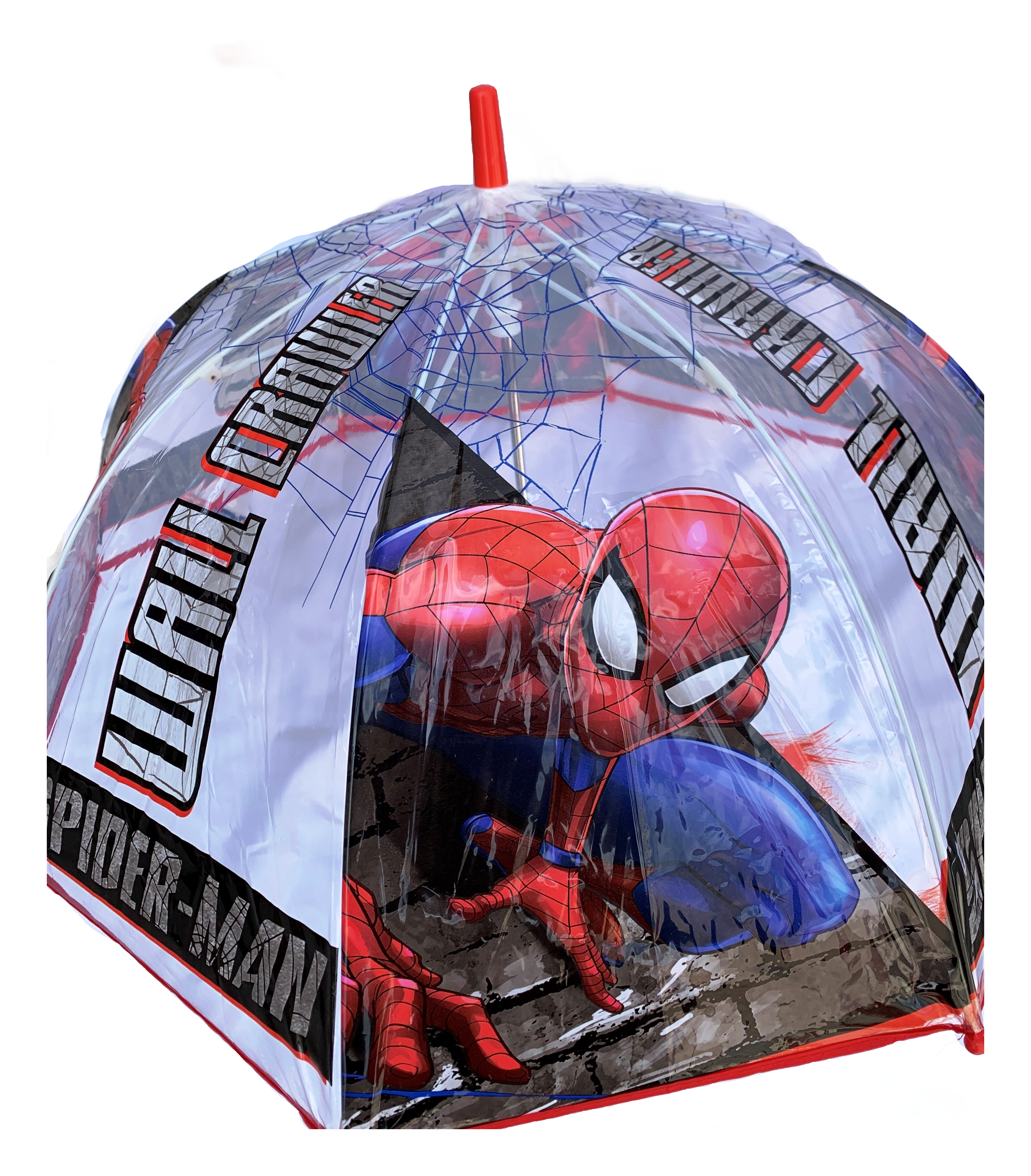 Ombrello Campana Trasparente Spiderman MARVEL Bambino - Sp50024