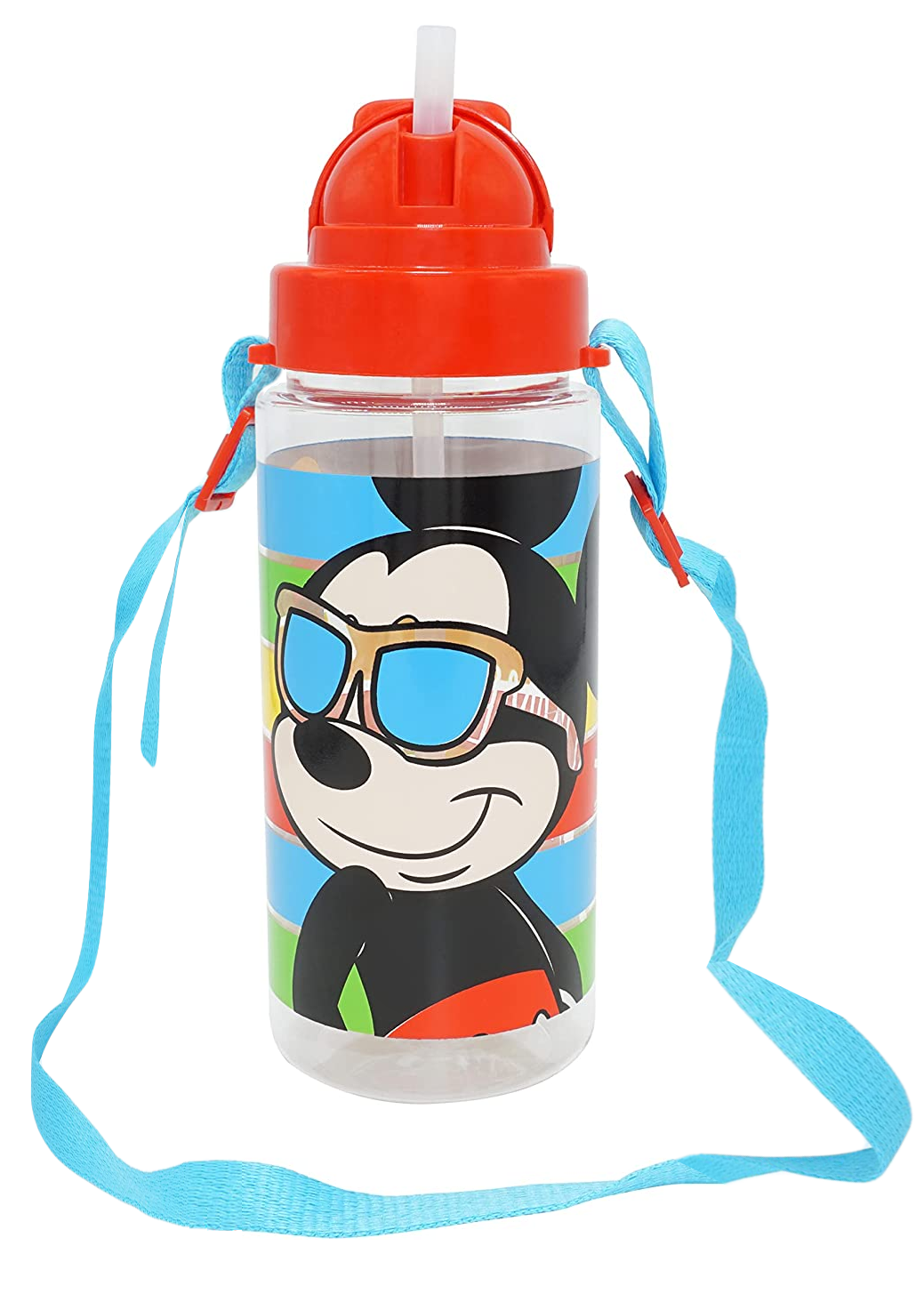 Borraccia in Tritan con Cannuccia Mickey Mouse DISNEY Topolino 500 Ml - 840357