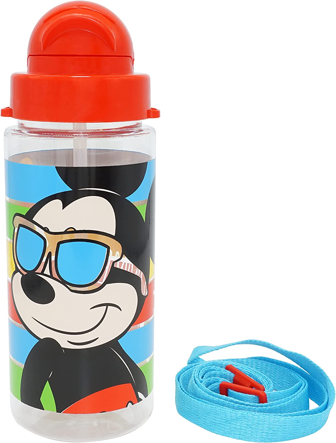 Borraccia in Tritan con Cannuccia Mickey Mouse DISNEY Topolino 500 Ml - 840357