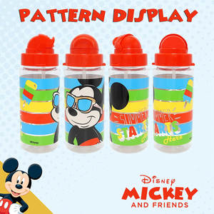 Borraccia in Tritan con Cannuccia Mickey Mouse DISNEY Topolino 500 Ml - 840357