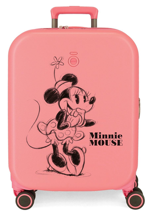 Trolley da Viaggio Minnie DISNEY 100° Anniversario 55 CM Valigia in ABS - 3668822