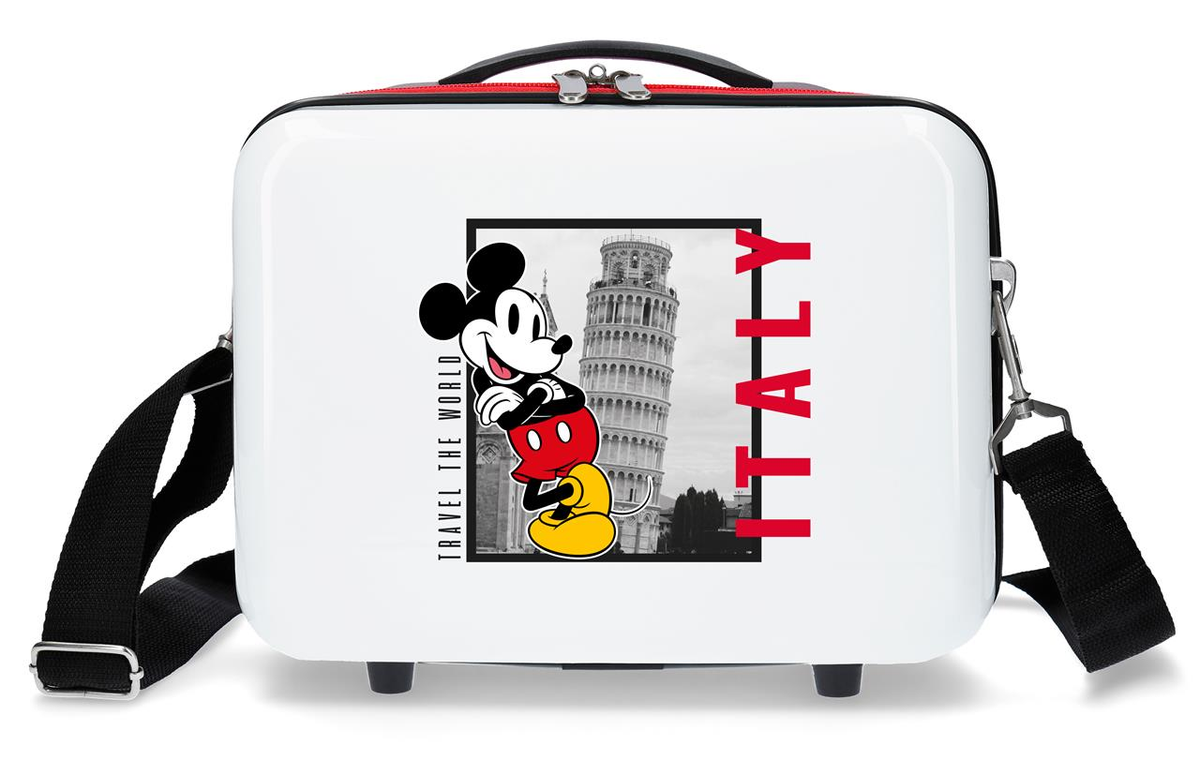 Beauty Case Topolino in Italia DISNEY Borsa Viaggio in ABS Adattabile a Trolley - 3673921