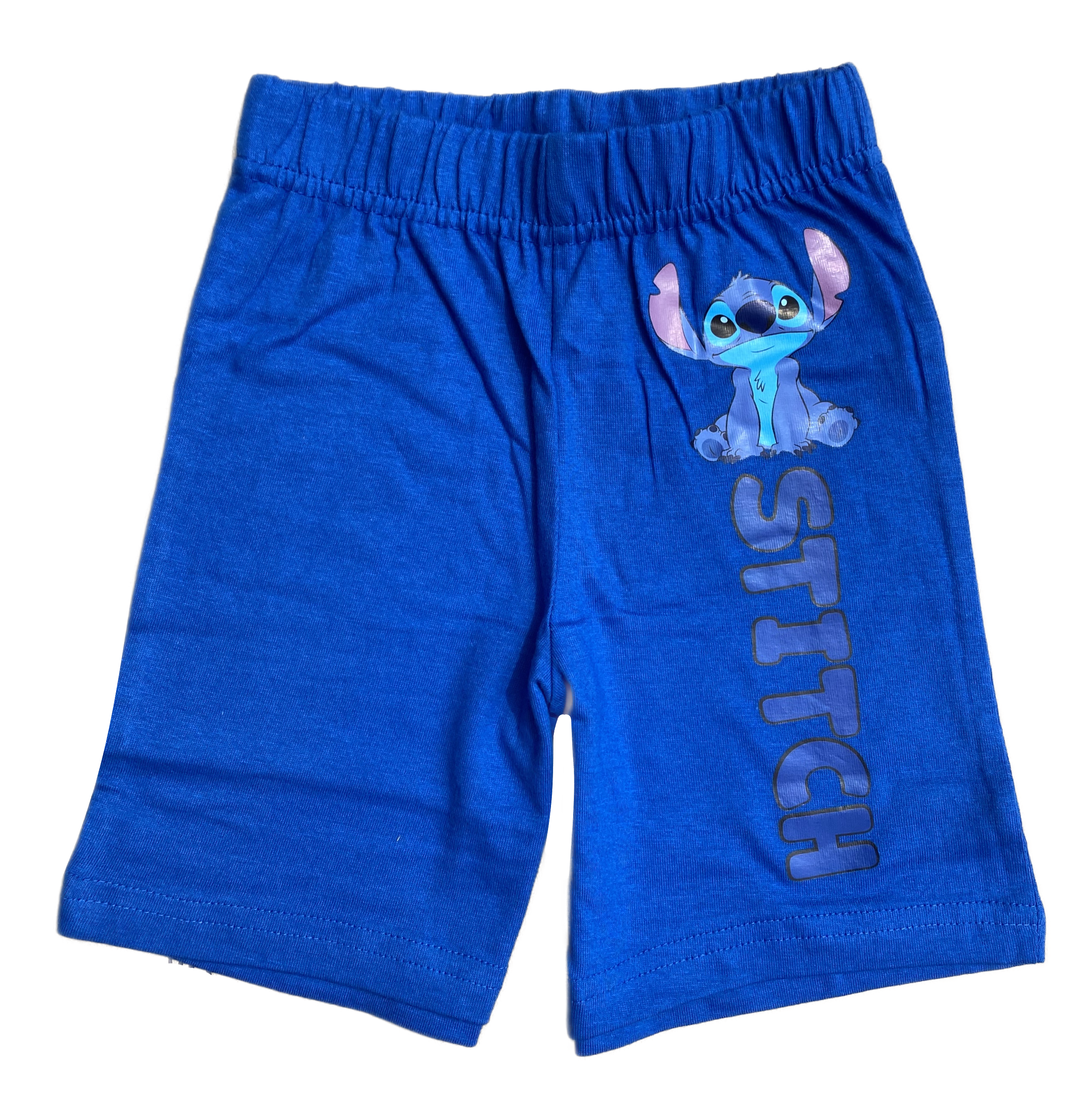 Pigiama Estivo Stitch DISNEY T-Shirt Maniche Corte Short 100% Cotone Bambino - Lil23-0398