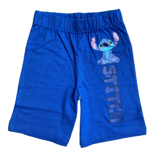 Pigiama Estivo Stitch DISNEY T-Shirt Maniche Corte Short 100% Cotone Bambino - Lil23-0398