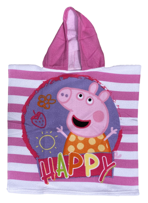 Poncho Mare Peppa Pig in Microcotone Cm. 100x50 100%pl - Pep-213021