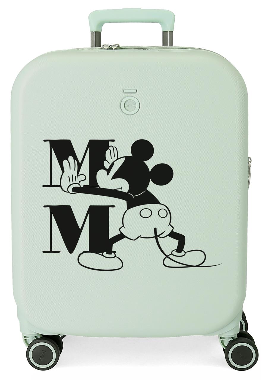 Trolley da Viaggio Mickey Mouse Topolino DISNEY 100° Anniversario 55 CM Valigia in ABS - 3668624