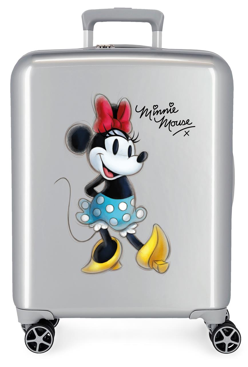 Trolley da Viaggio Minnie DISNEY 100° Anniversario 55 CM Valigia in ABS - 3649322