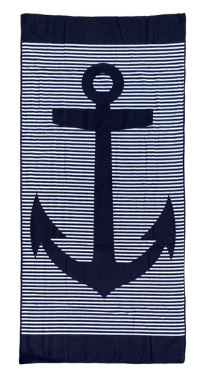 Telo Mare in Microfibra Stampa Ancora 150x70 CM - 67.00254.99/2