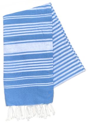 Telo Fouta in Cotone 90 X 180 CM Mare Piscina Casa - 67.00525.99celeste
