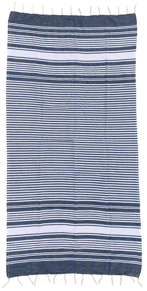 Telo Fouta in Cotone 90 X 180 CM Mare Piscina Casa - 67.00525.99bluscuro