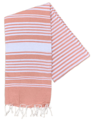 Telo Fouta in Cotone 90 X 180 CM Mare Piscina Casa - 67.00525.99salmone