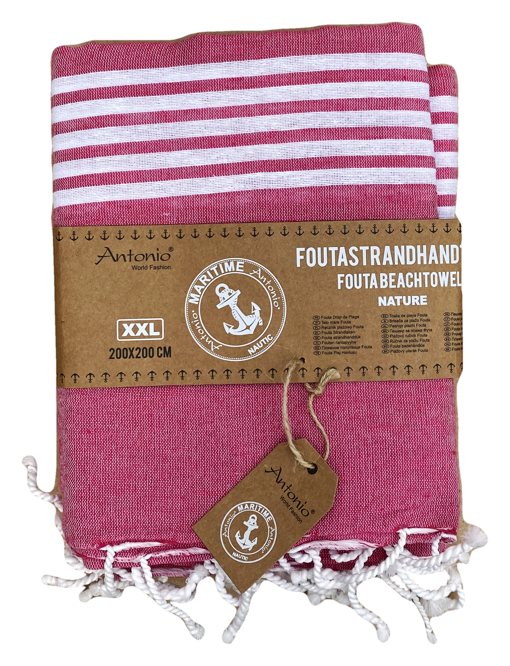 Telo Fouta in Cotone Due Piazze 200 X 200 CM Mare Piscina Casa - 67.00526.99fuxia