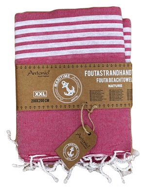 Telo Fouta in Cotone Due Piazze 200 X 200 CM Mare Piscina Casa - 67.00526.99fuxia