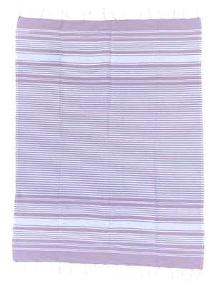 Telo Fouta in Cotone Due Piazze 200 X 200 CM Mare Piscina Casa - 67.00526.99lilla