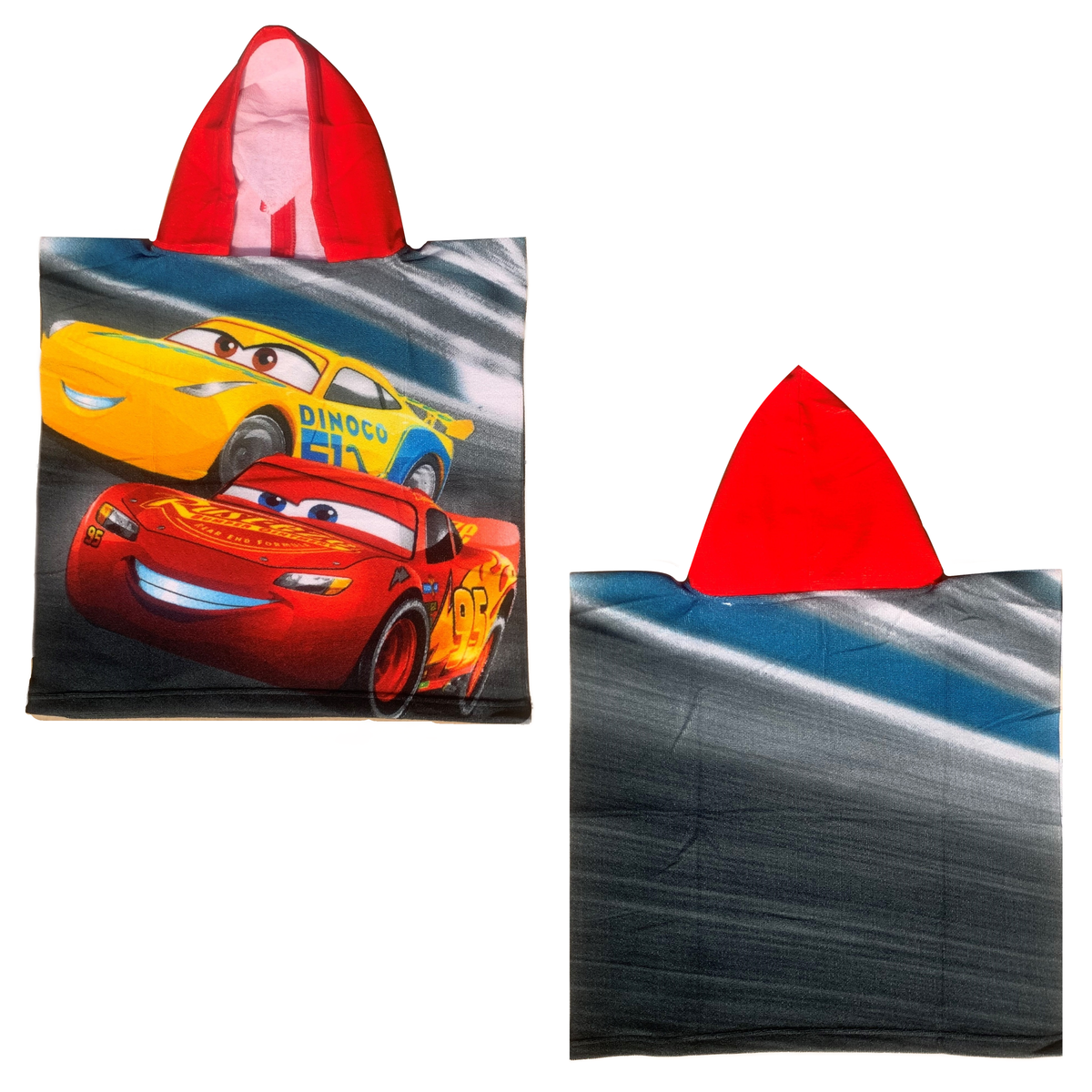 Poncho Mare Cars DISNEY in Microcotone Cm. 100x50 100%pl - 2023car002