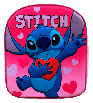 Zaino Asilo 3d Stitch DISNEY Scuola Tempo Libero Bambino 30 CM - Lil23-0674