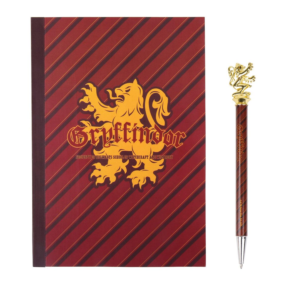 Set Block Notes + Penna Harry Potter Grifondoro Diario Appunti Confezione Regalo - 0461