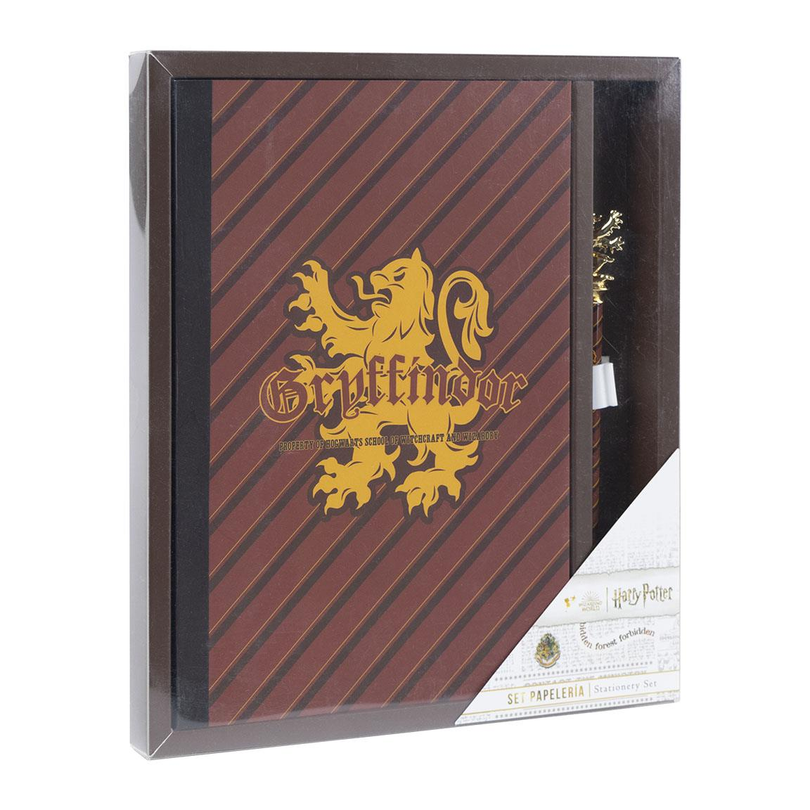 Set Block Notes + Penna Harry Potter Grifondoro Diario Appunti Confezione Regalo - 0461