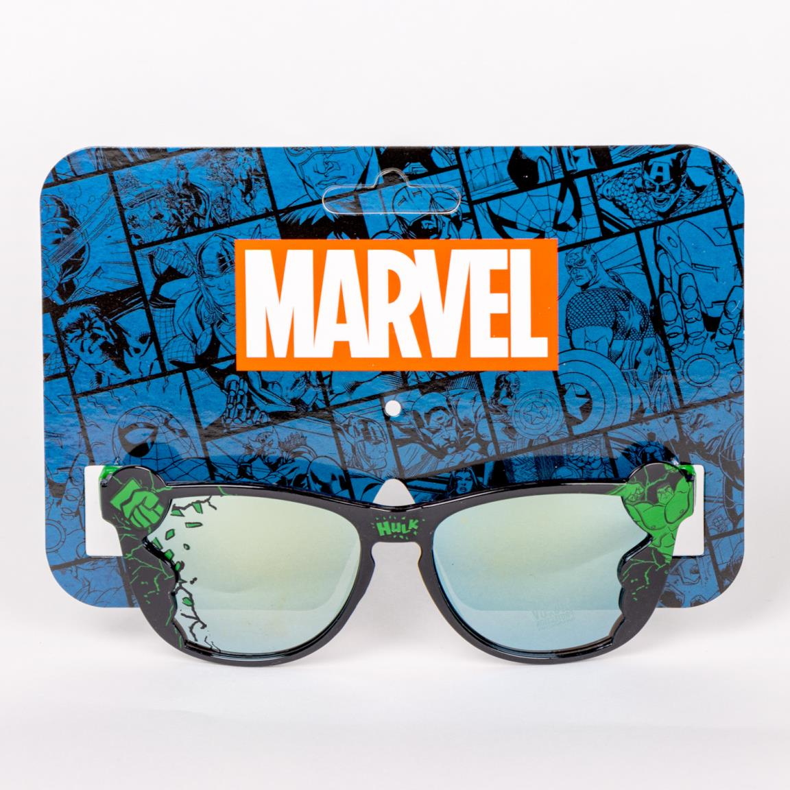 Occhiali da Sole Hulk MARVEL Avengers Lenti Specchiate Rettangolari Filtro Uv400 - 1937