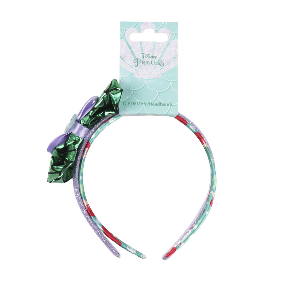 Set 2 Cerchietti la Sirenetta Ariel Principesse DISNEY Cerchietto con Fiocco Accessori Capelli - 2456
