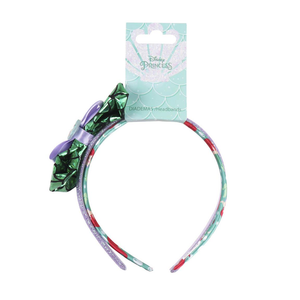 Set 2 Cerchietti la Sirenetta Ariel Principesse DISNEY Cerchietto con Fiocco Accessori Capelli - 2456