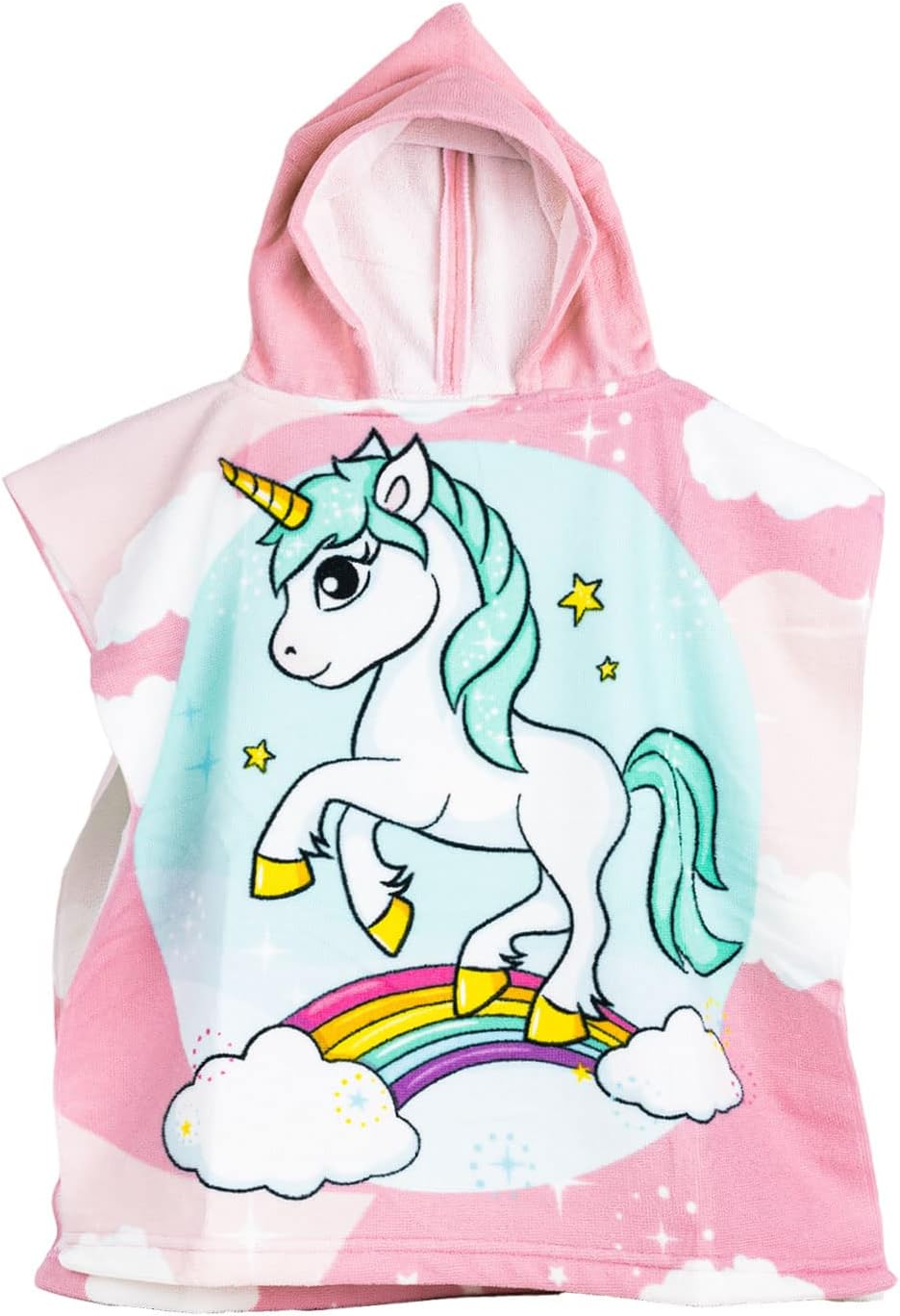Poncho Mare Unicorno in Microcotone Cm. 100x50 100%pl - Vp132