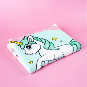 Poncho Mare Unicorno in Microcotone Cm. 100x50 100%pl - Vp132