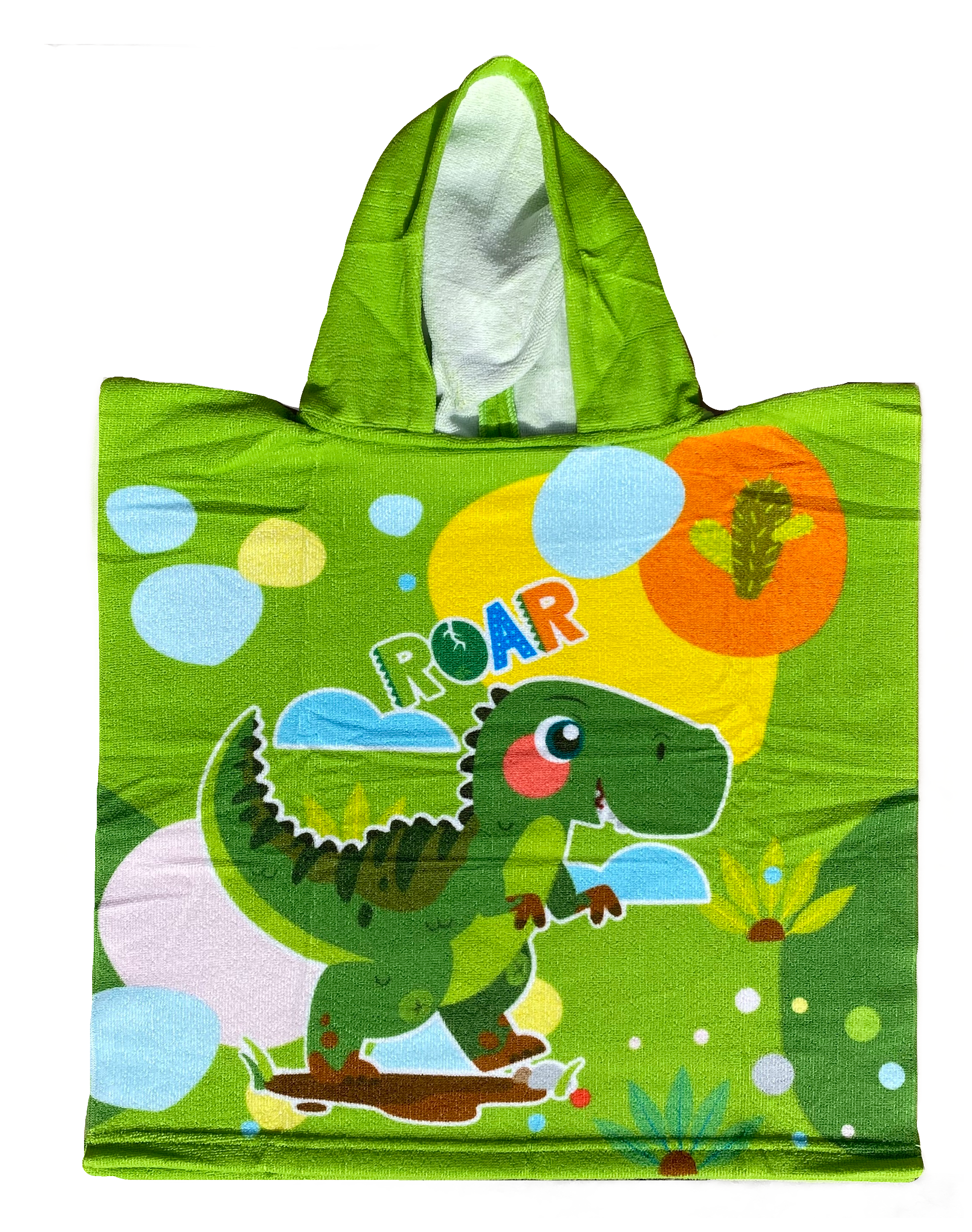Poncho Mare Dinosauri in Microcotone Cm. 100x50 100%pl - Vp672