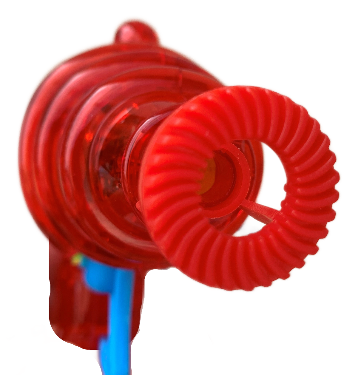 Pistola Sparabolle di Sapone Rossa a Frizione con Luci Gioco per Bambini - Wnt0003