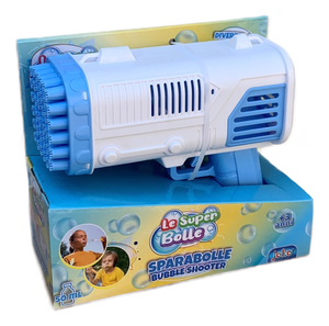 Pistola Sparabolle di Sapone a 36 Fori Azzurro Gioco per Bambini - Wnt0033