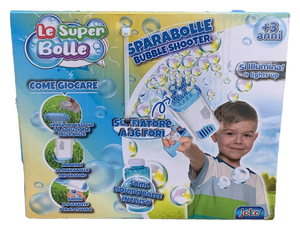 Pistola Sparabolle di Sapone a 36 Fori Azzurro Gioco per Bambini - Wnt0033