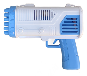 Pistola Sparabolle di Sapone a 36 Fori Azzurro Gioco per Bambini - Wnt0033
