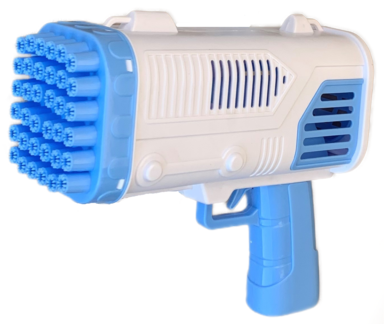Pistola Sparabolle di Sapone a 36 Fori Azzurro Gioco per Bambini - Wnt0033