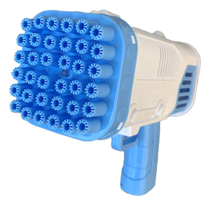 Pistola Sparabolle di Sapone a 36 Fori Azzurro Gioco per Bambini - Wnt0033
