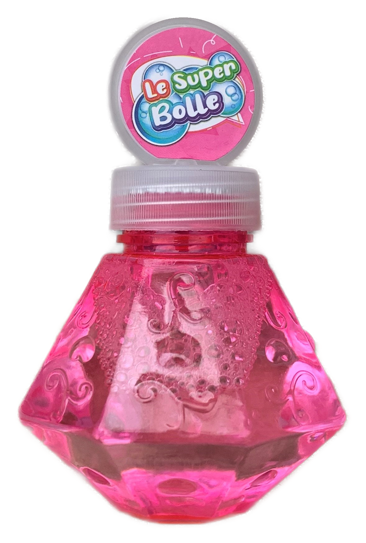 Scettro Sparabolle di Sapone Rosa con Luci e Suoni Gioco per Bambini - Wnt0032