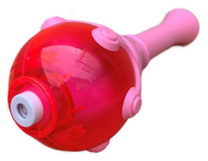 Scettro Sparabolle di Sapone Rosa con Luci e Suoni Gioco per Bambini - Wnt0032