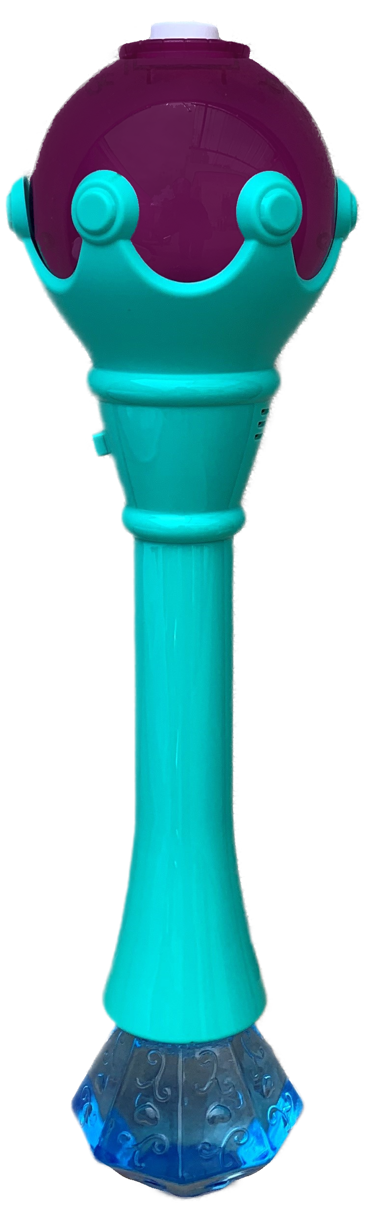 Scettro Sparabolle di Sapone Azzurro con Luci e Suoni Gioco per Bambini - Wnt0032