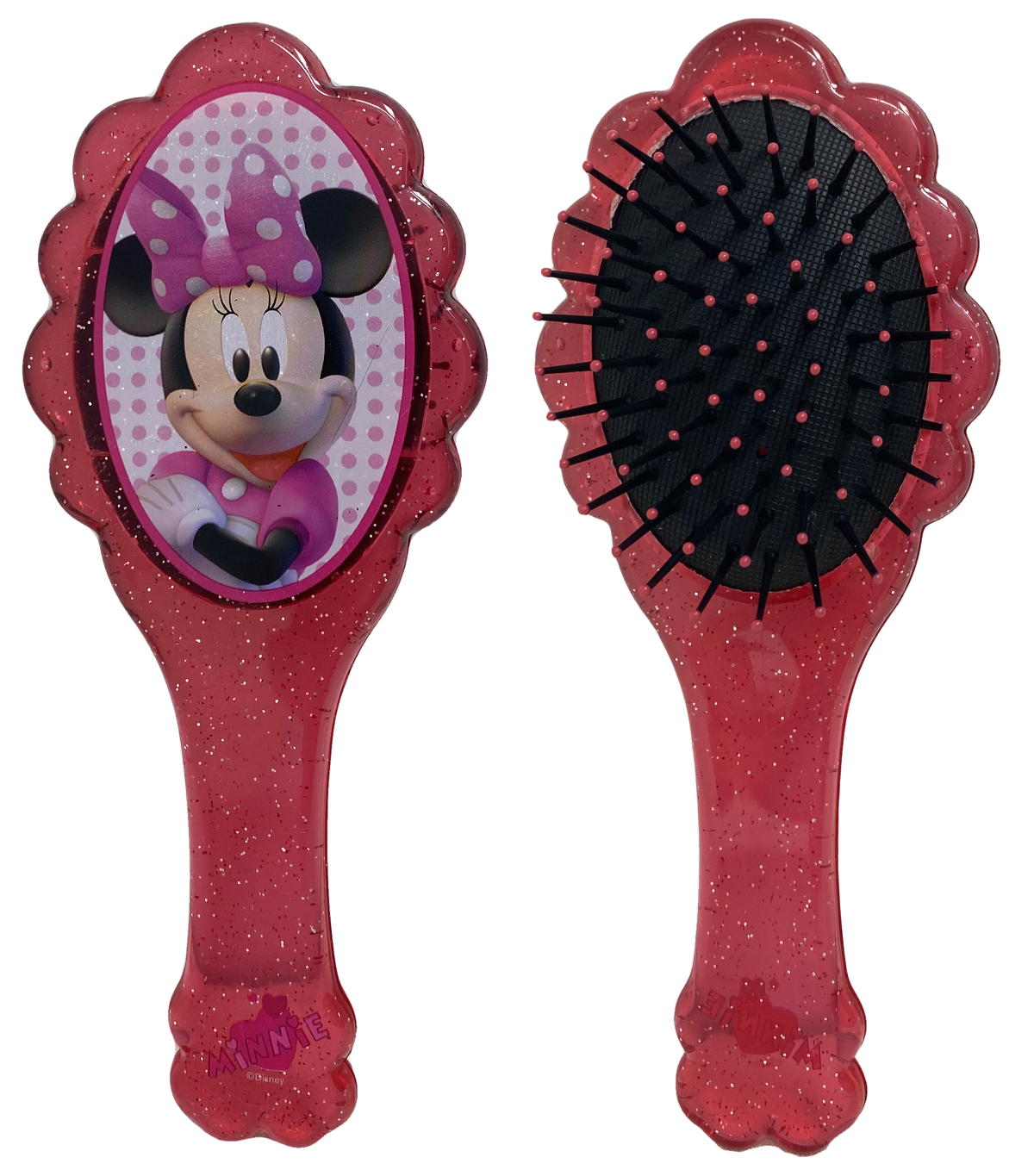 Set Accessori Capelli Minnie DISNEY 8 Pezzi Spazzola Clik Clak Elastici - As4898fuxia