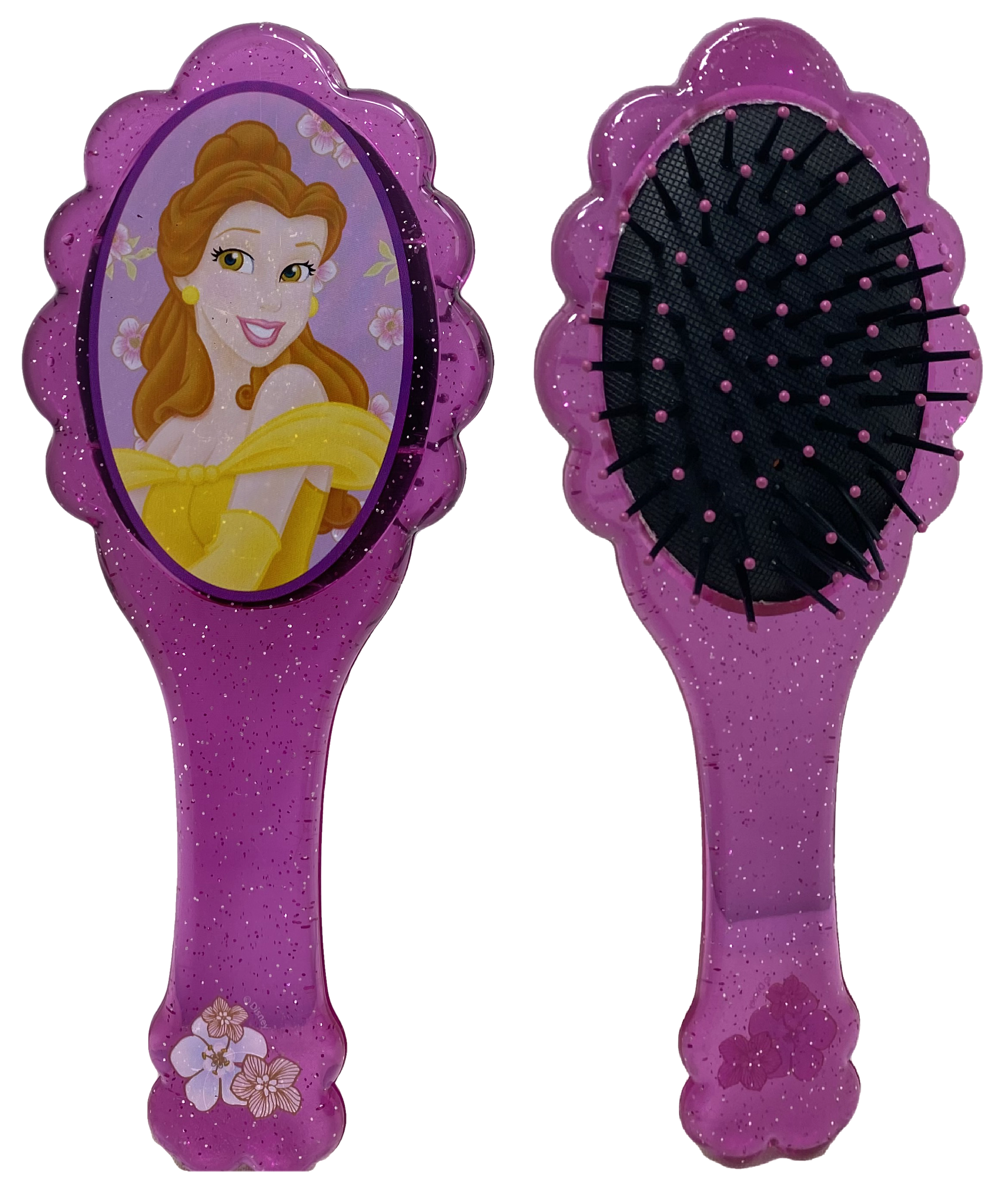 Set Accessori Capelli Belle Principesse DISNEY 8 Pezzi Spazzola Clik Clak Elastici - As4899
