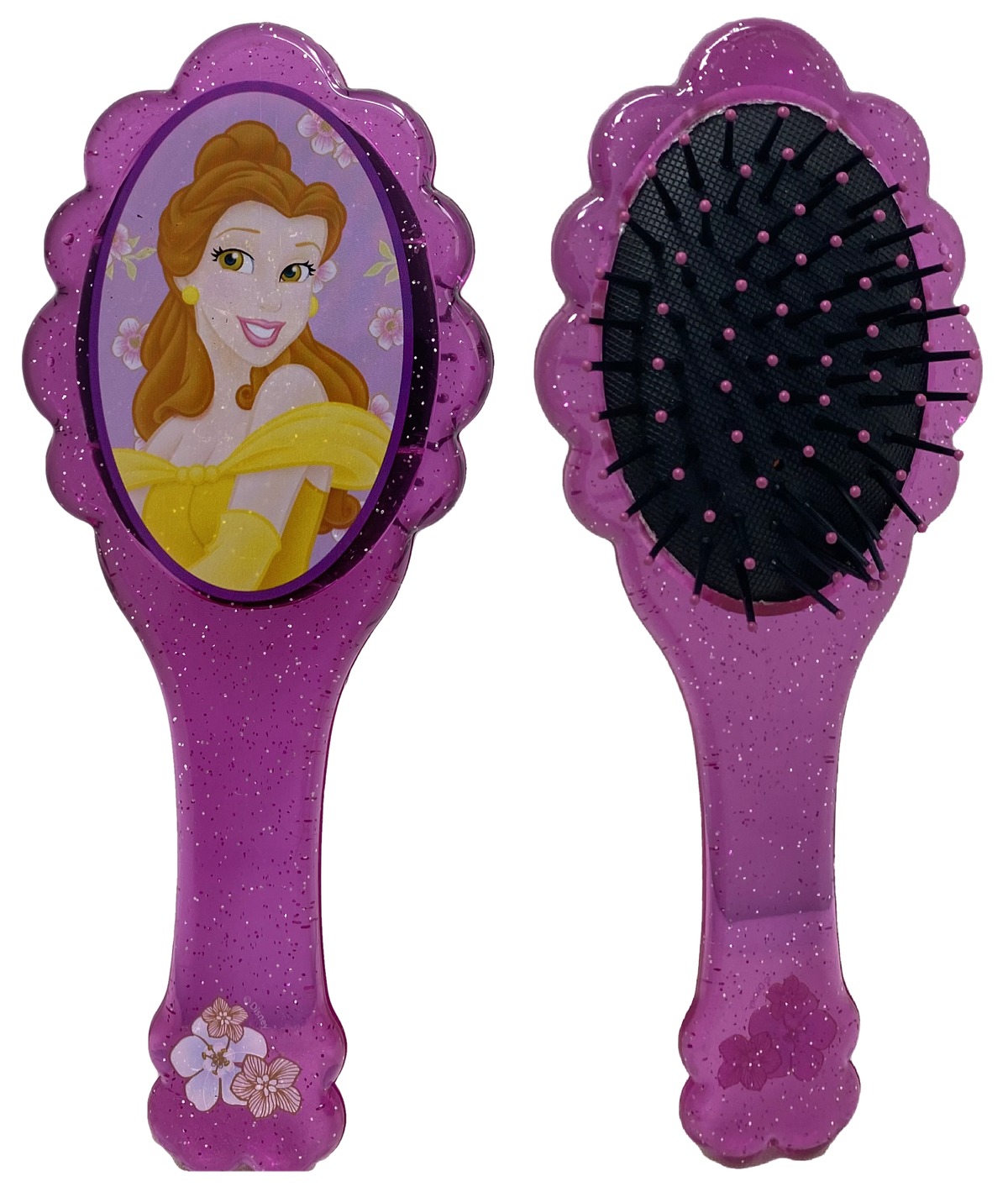 Set Accessori Capelli Belle Principesse DISNEY 8 Pezzi Spazzola Clik Clak Elastici - As4899