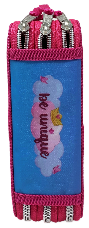 Zaino + Astuccio 3 Zip Unicorno Mia Estensibile Scuola Elementare Colori Giotto